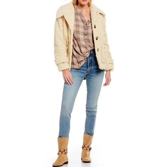 Free People | So Soft Cozy Peacoat - Picture 2 of 6